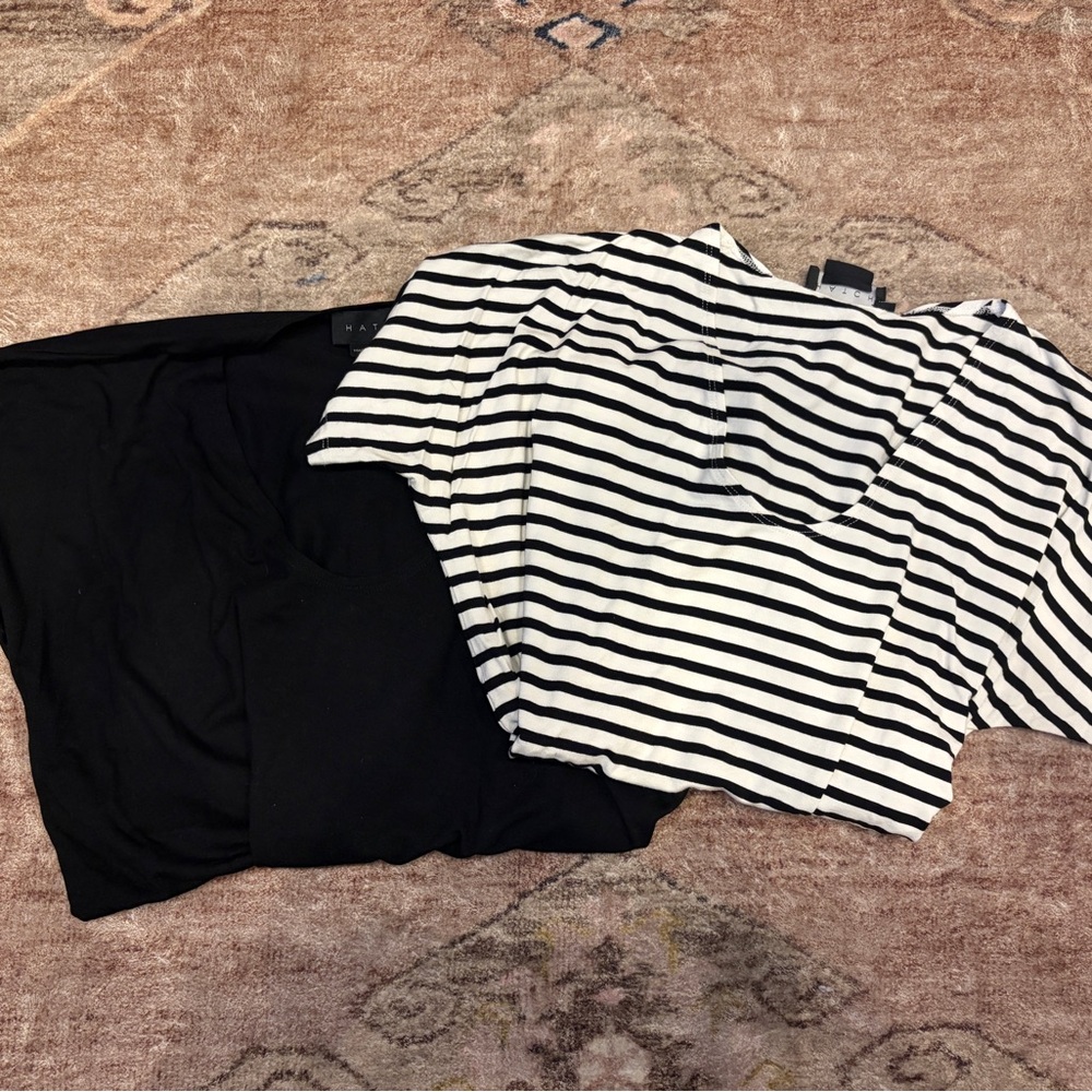Hatch Maternity Scoop Neck Set of 2 Tees Size 0 (XS)